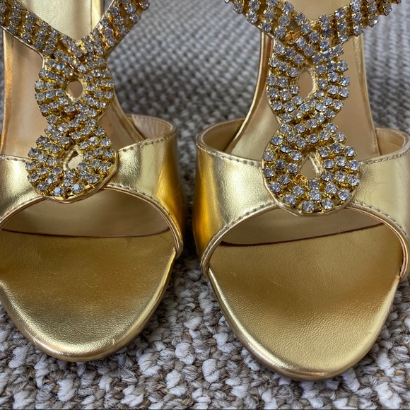 liliana rhinestone heels